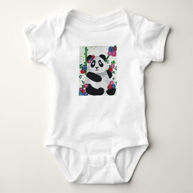 Sött Panda Björn T Shirt (Framsida)
