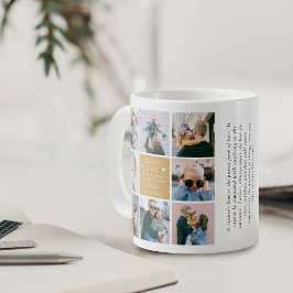 Sött 'Pappa & Jag' fotokollage 1:a Fars dag Kaffemugg