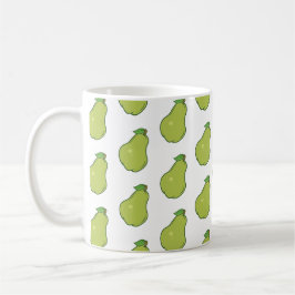 Sött päronmönster kaffemugg