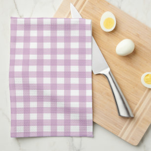 Sött Pastell Lila Gingham Kökshandduk