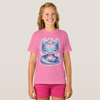 Sött Pastellfärgat Babydrake T Shirt