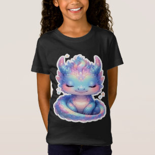 Sött Pastellfärgat Babydrake T Shirt