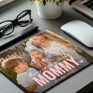 Sött personligt foto present MOMMY-gåva Musmatta
