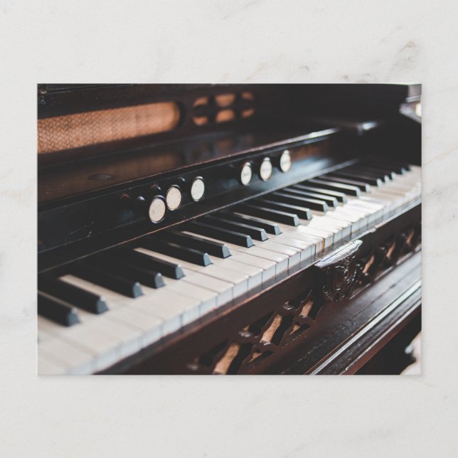 Sött pianodesign vykort (Framsida)