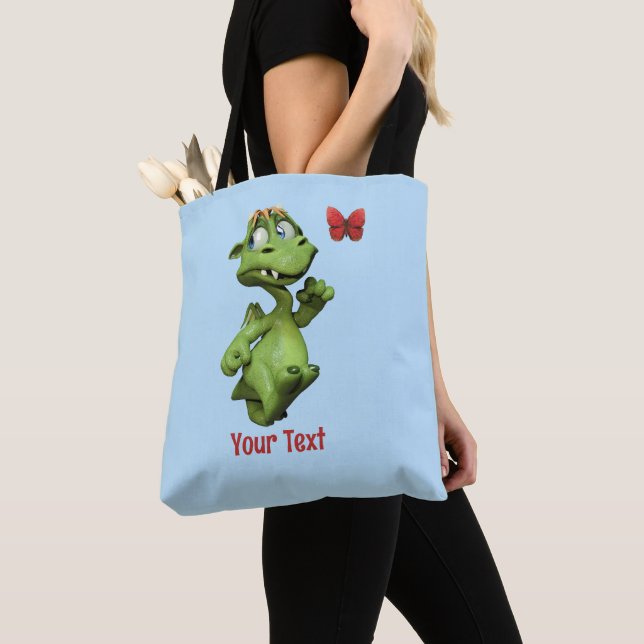 Sött present med monsterfjäril tygkasse (Närbild)