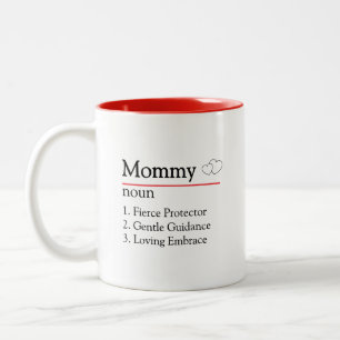 Sött present till mamma Två-Tonad mugg