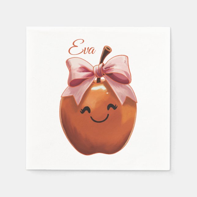 Sött presentäpple pappersservett (Framsidan)