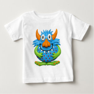 Sött prickigt monster t shirt