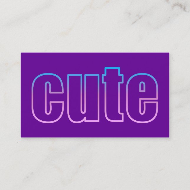 sött profilkort visitkort (Framsida)