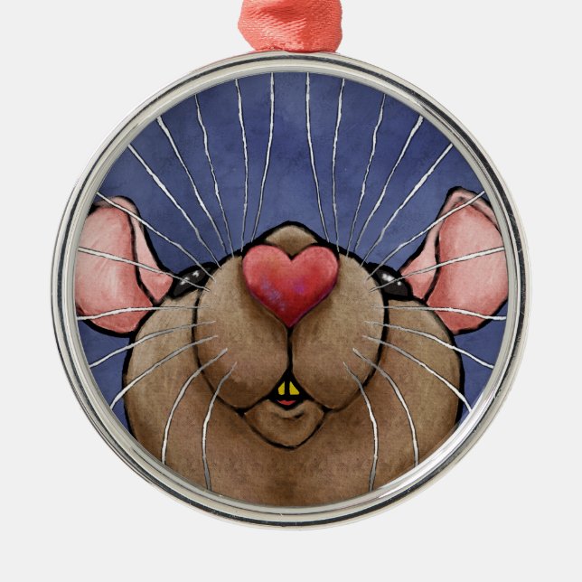 Sött Rått Hjärt Ornament (Framsidan)
