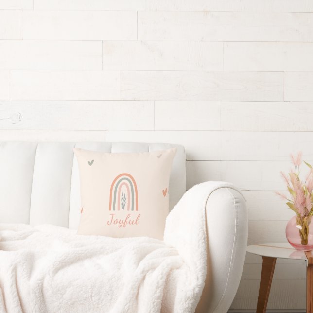 Sött regnbågskastkudde/ minimalistisk modern   kudde (Soffa)