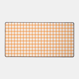 Sött retro orange gingham-rutigt mönster