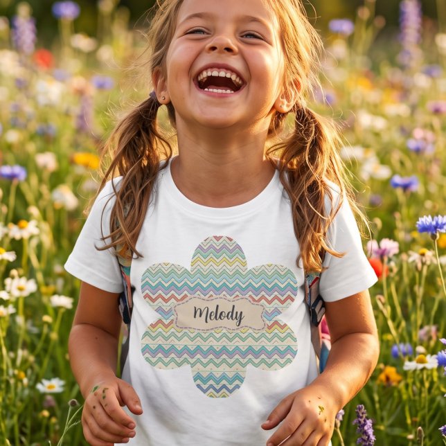 Sött Retro Tillbaka till Skolan Mönster  T Shirt (Skapare uppladdad)
