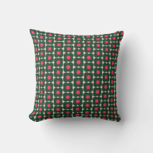 Sött retroblommönster jul rosa grön