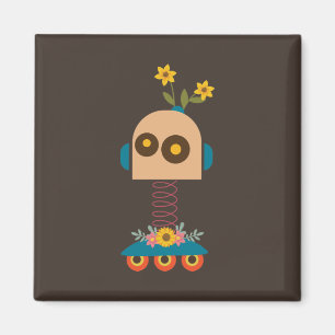 Sött robot barn design magnet