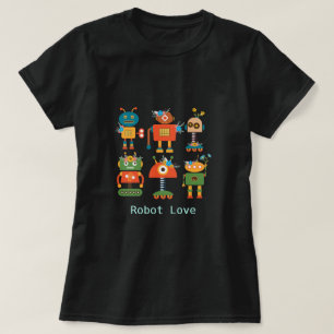 Sött robot barn design t shirt