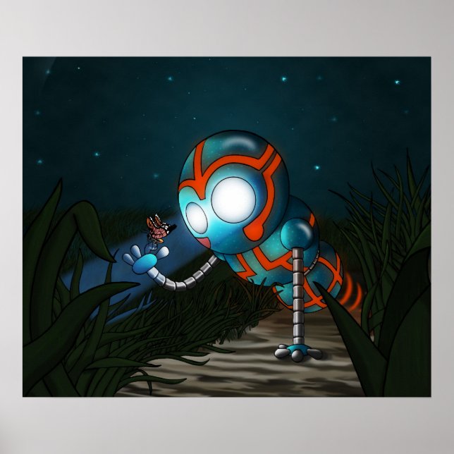 Sött Robot Poster (Framsidan)