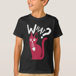 Sött Roligt Humor Skämt Svart Och Magenta Tecknad T Shirt