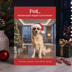 Sött Roligt Husdjur Hund Foto Jul Julkort