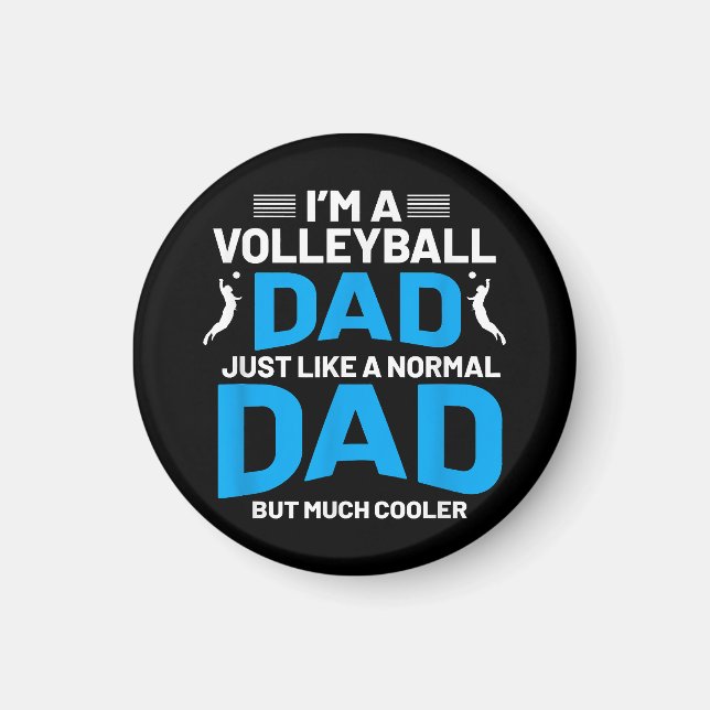 Sött Roligt Volleybollpresent För Pappor Och Män Magnet (Framsidan)