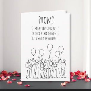 Sött Romantiskt Studentexamen Inbjudan   Promposal