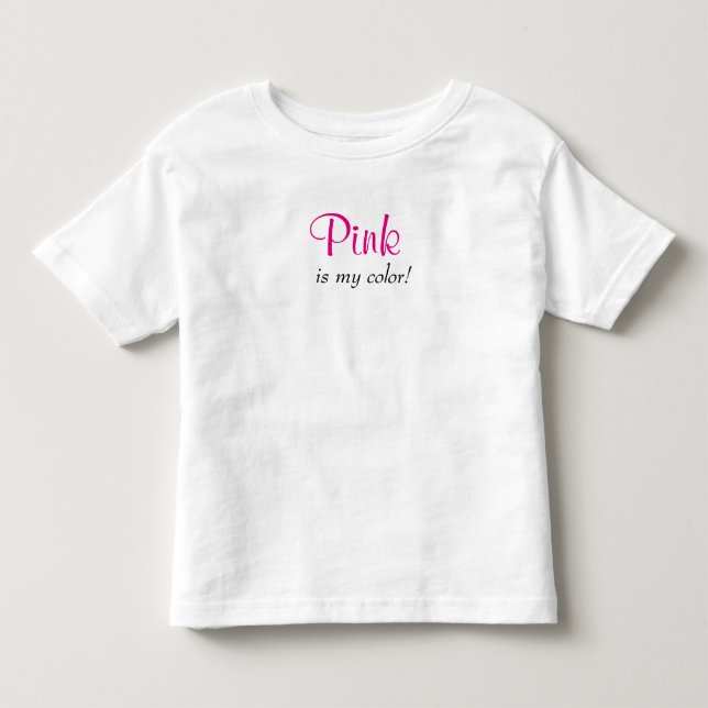Sött Rosa Är Min Färg T Shirt (Framsida)