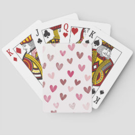 Sött Rosa Hjärtmönster – Romantisk &Stilfull Desig Casinokort