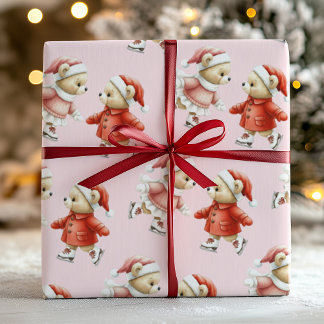 Sött rosa julpresentpapper presentpapper