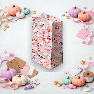 Sött Rosa Kawaii Spökkafé Halloween