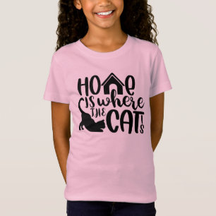 Sött Rosa & Lila Hjärtan Tassmönster Anpassat Namn T Shirt