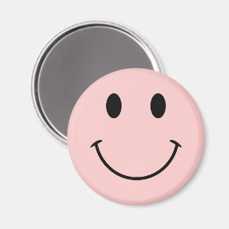Sött rosa och svart ansikte magnet