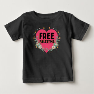 sött rosa Palestina hjärta grafisk design T Shirt