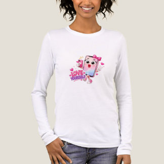 Sött Rosa Telefon 3D Positiva Vibrationer Design T Shirt
