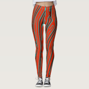 Sött rött abstrakt mönster"Ratti_Creative_Arts" Leggings