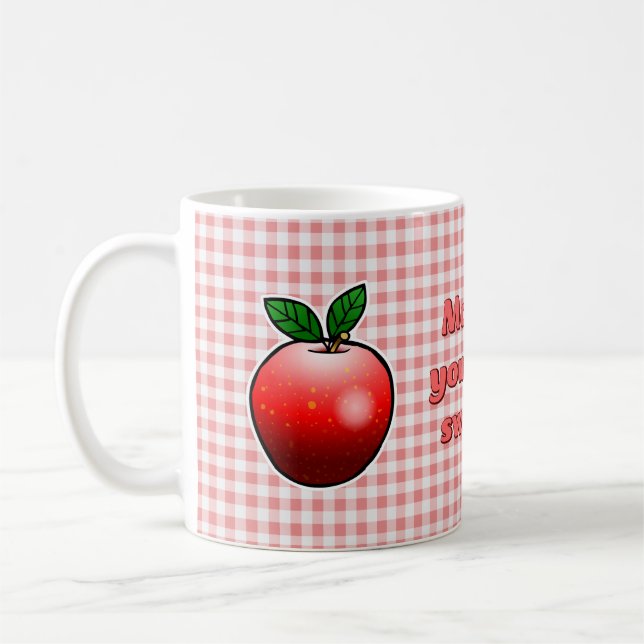 Sött Rött Äpple Kaffemugg (Vänster)