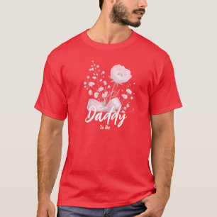 Sött rött Färg Vild Blommor Babykläder T Shirt