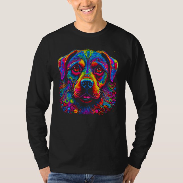 Sött Rottweiler Hund Design T Shirt (Framsida)