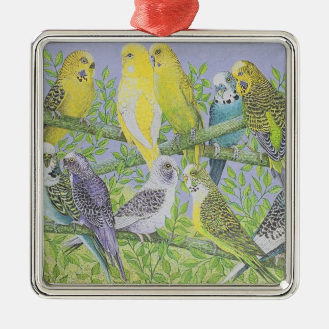 Sött samtal julgransprydnad metall (Framsidan)