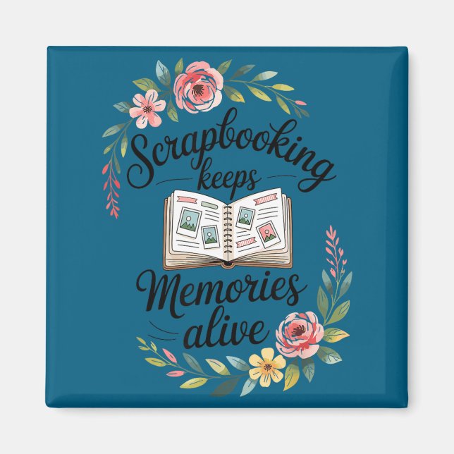 Sött scrapbooking  magnet (Framsidan)