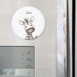Sött sebra djur magnet
