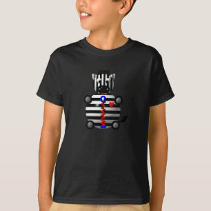 Sött sebra med dragkedja t-shirt