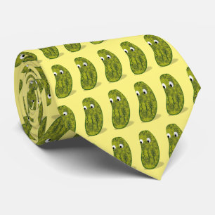 Sött serie-gurka ritning slips
