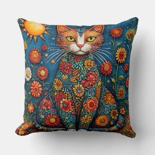 Sött serie-katt kudde
