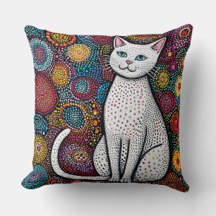 Sött serie-katt kudde