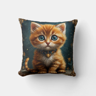 Sött serie-katt kudde