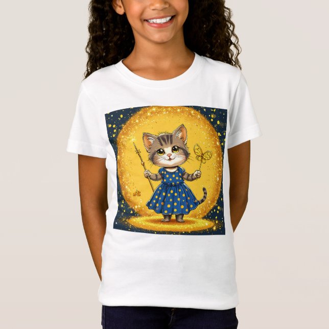 Sött serie-katt t shirt (Framsida)