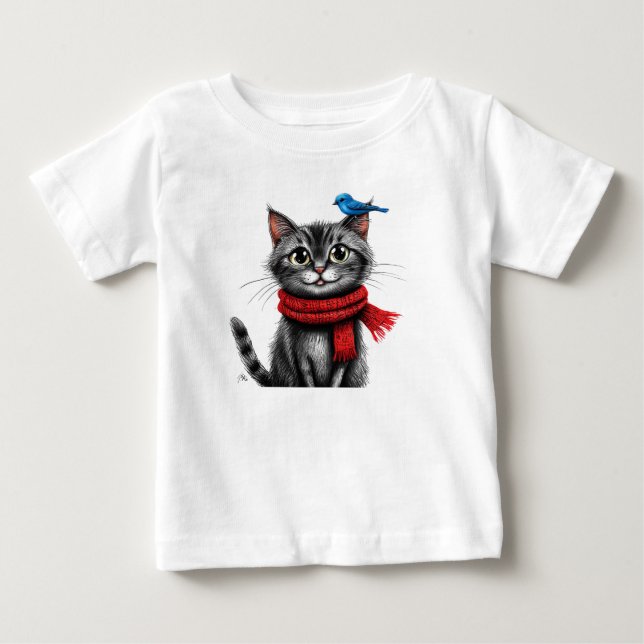 Sött serie-katt t shirt (Framsida)