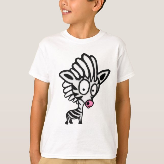Sött serie sebra t-shirt (Framsida)