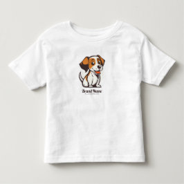 Sött seriehund med bruna fläckar t shirt