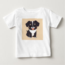 Sött serietecknat valp med bedårande uttryck t shirt